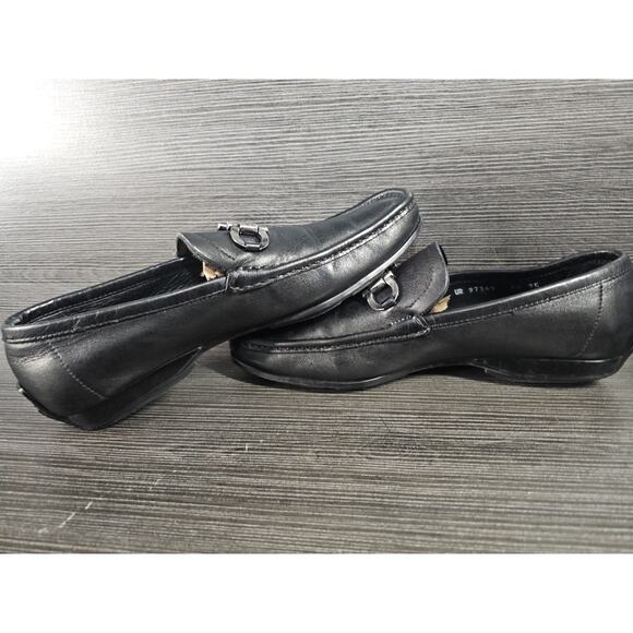 Salvatore Ferragamo Parigi Men\'s Loafer Shoes Driver Size 6.5 2E Wide - Black main image 5